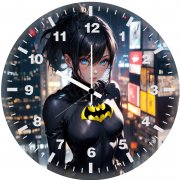 batwoman as anime girl bs wall clock