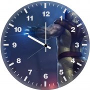 wolverine attacking ym wall clock