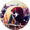 spider verse superheroes zh wall clock