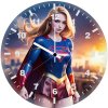 supergirl heroic quest 9f wall clock