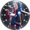 harley quinn fanart smiling g4 wall clock