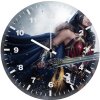 wonder woman cosplay vd wall clock