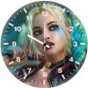 harley quinn hockey 6f wall clock