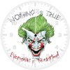joker x assassin ny wall clock