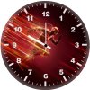 the flash in stormlit skyline um wall clock