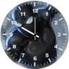 black suit spider e9 wall clock