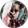 harley quinn cool gun art wb wall clock