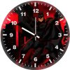 batman red life 3d wall clock