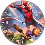 spider man vs goblin 4t wall clock