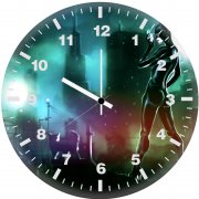 catwoman gotham city 2l wall clock