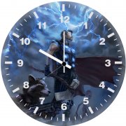 mighty thor teams up with rocket and baby groot yw wall clock
