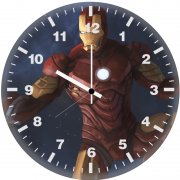 iron man blaster artwork bg wall clock