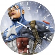 art captain america zk wall clock