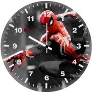 spiderman monochrome na wall clock