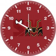 spiderman minimalism avengers infinity war 2o wall clock