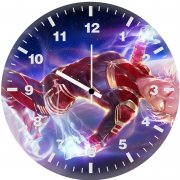 art captain marvel 7k wall clock