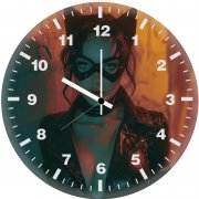 catwoman enigmatic presence ei wall clock