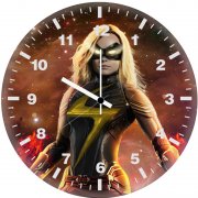 captain marvel the warbird q1 wall clock