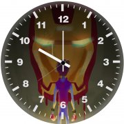 iron man little spidey art vp wall clock