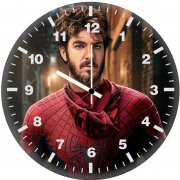 spiderman watch over the city ip wall clock
