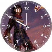 ms marvel comic art 8g wall clock