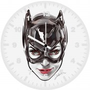 catwoman face artwork we wall clock