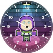 buzz lightyear 8 bit pc wall clock