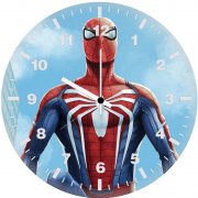 spiderman watching the city 7u wall clock