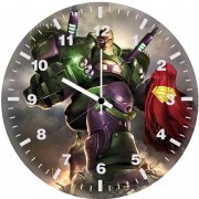 lex luthor holding superman cape 9b wall clock