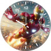 iron man lightning gaze gi wall clock