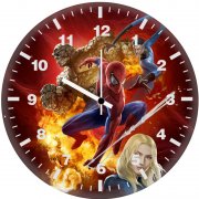 the amazing spiderman team lp wall clock