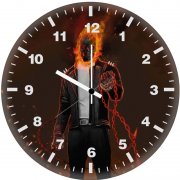 burning vengeance ghost rider 53 wall clock