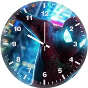 spiderman eyes glowing po wall clock
