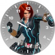 art black widow 9b wall clock