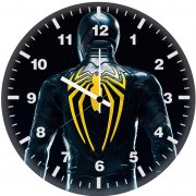 spiderman watching the city 4q wall clock