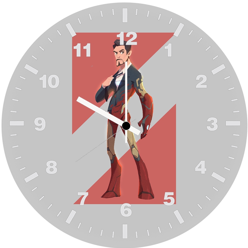 iron man billionaire mi wall clock