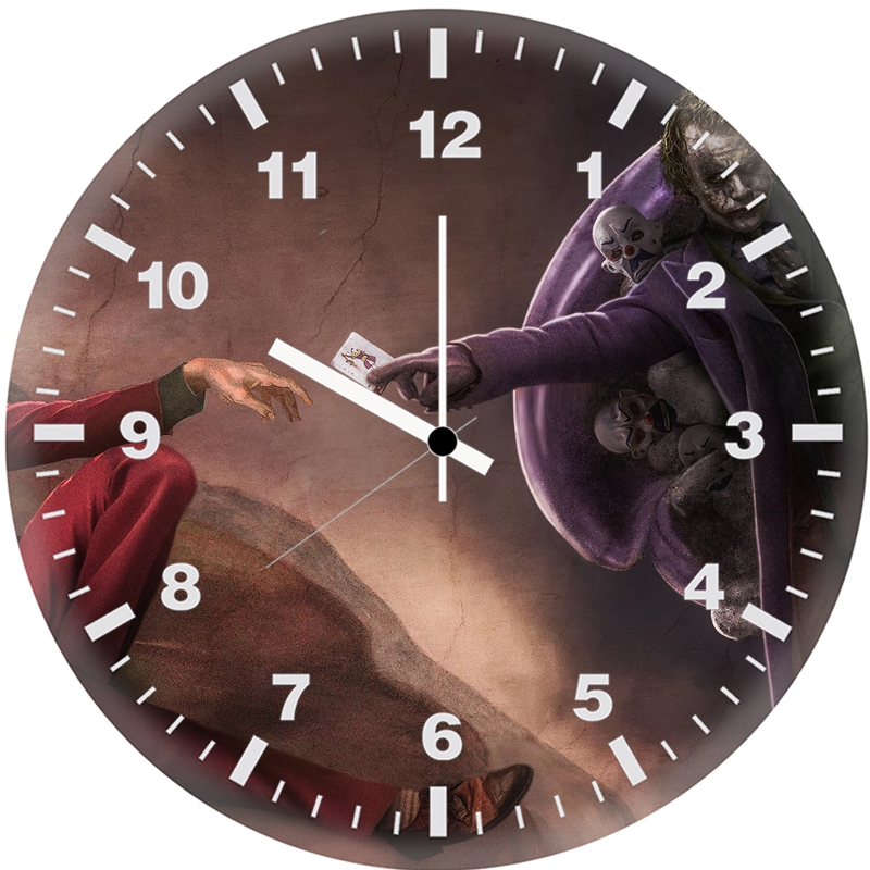 joker and heath ledger 7e wall clock