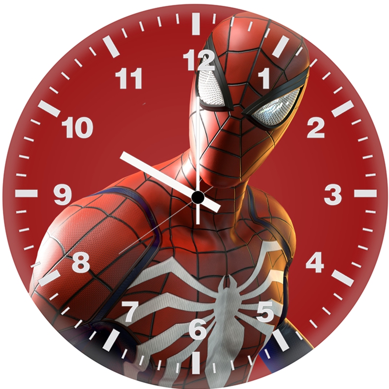 marvel spider man ps4 fanart j7 wall clock