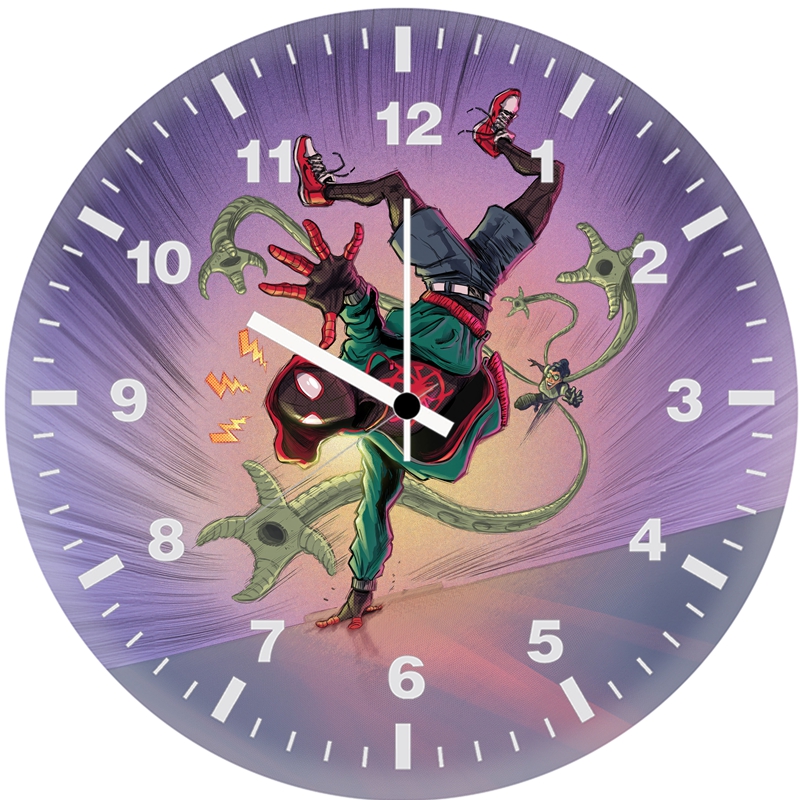 miles morales sketch edition pn wall clock