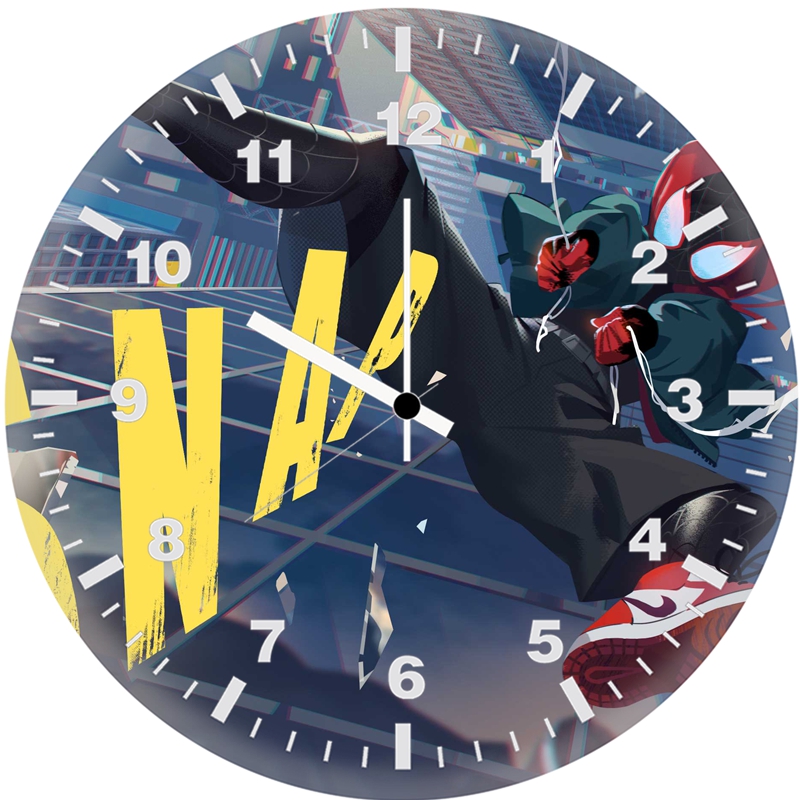miles morales snap el wall clock