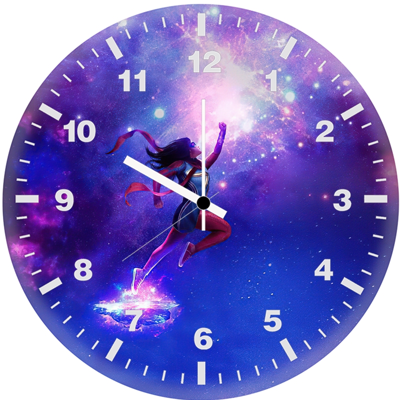 ms marvel fanart yc wall clock