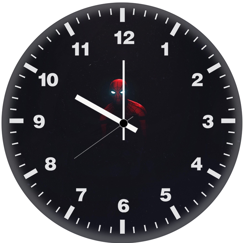 spiderman minimalist mp wall clock