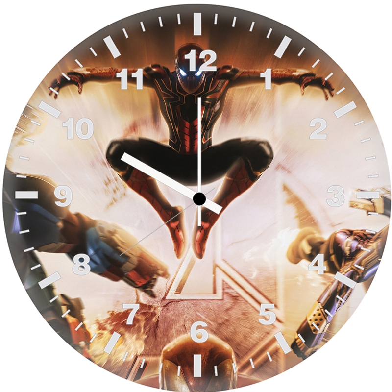 spiderman war machine ae wall clock