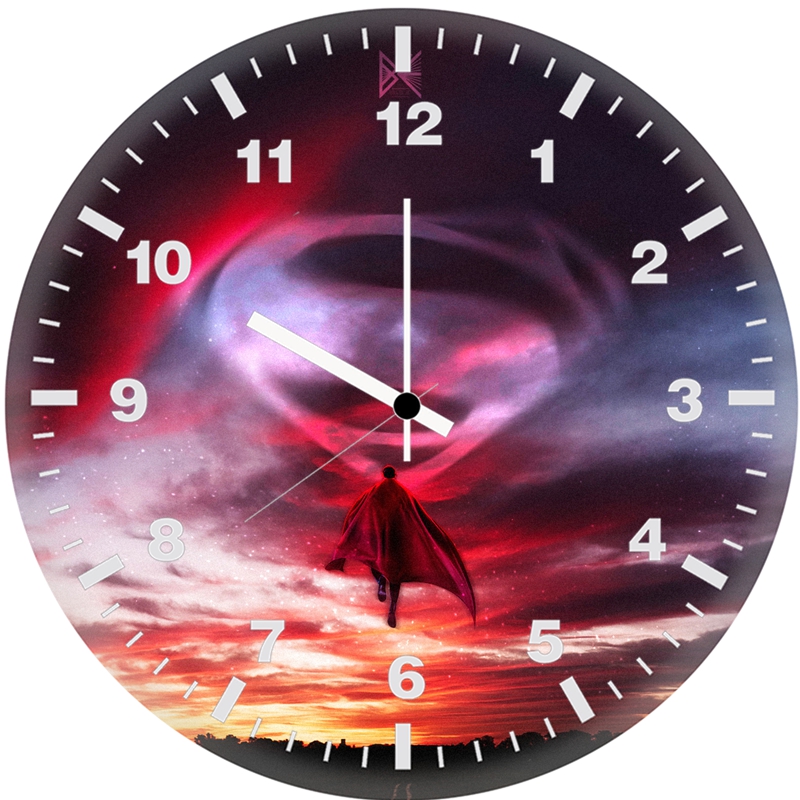 superman a hope artwork io wall clock