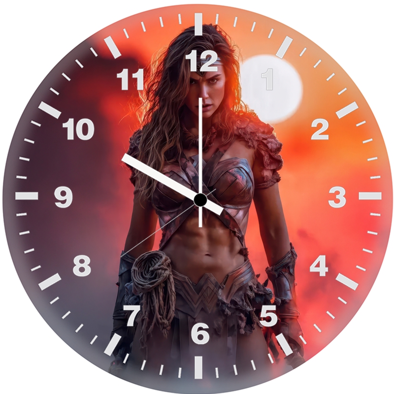 wonder woman fury of the amazon 2r wall clock