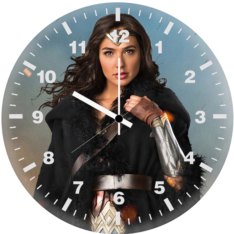 wonder woman gal gadot pj wall clock